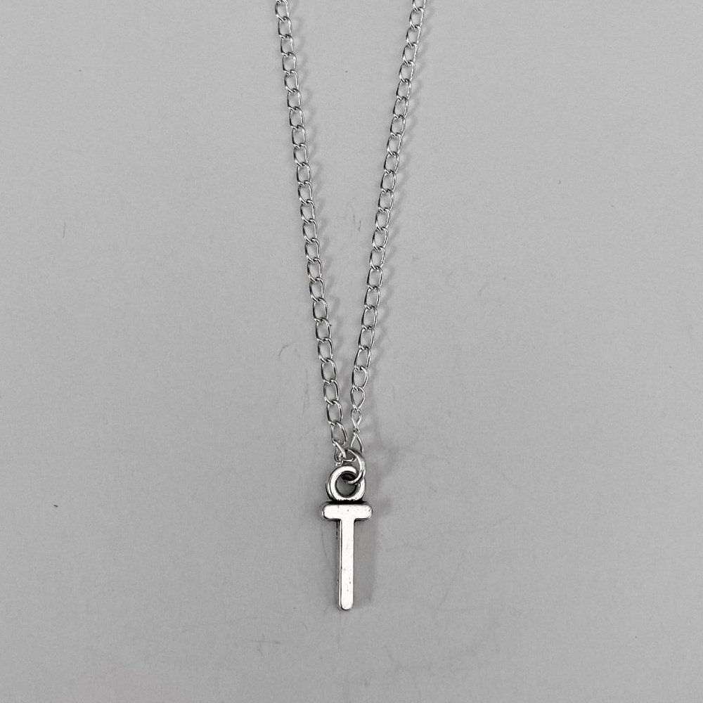 3 for $49 New Silver "T" Initial Necklace